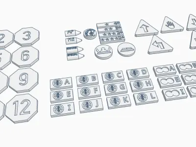 Token for Achtung Panzer 3D model