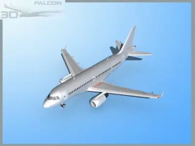 Falcon3D A319 FBMetal 3D model