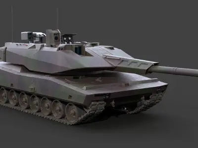 KF-51 Panther German Main Battle Tank Camo 3D model purchase