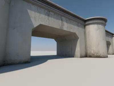 Medieval Bridge 3D model