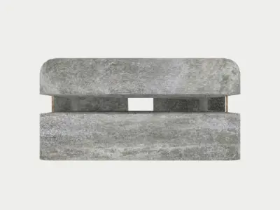 Big bunker Free low-poly 3D model