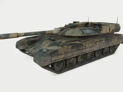 Tank T-95 Low-poly 3D model