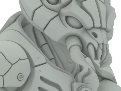 Cyber Alien Machine Robot 3D print model