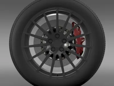 Subaru BRZ STI wheel 3D model