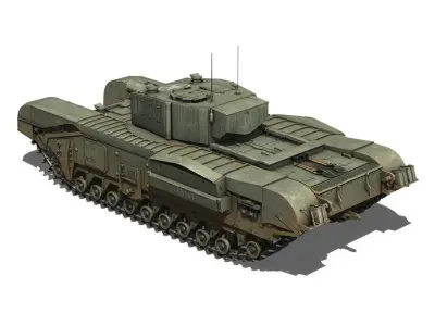 Churchill MK III AVRE 3D model