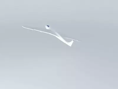 AEROPLANE plane flying in sky Free 3D model