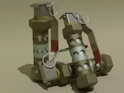 3D Flash Bang Model 3D model