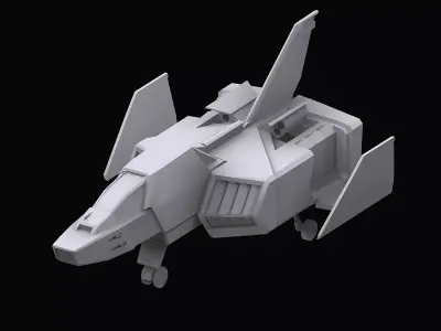 Gundam EF Corefighter model 3D model