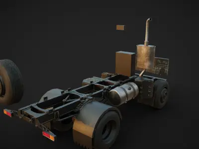 IFA w50 Truck  Low-poly 3D model