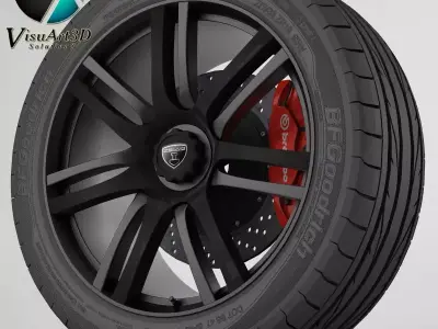 Wheel Zenvo ST1 3D model