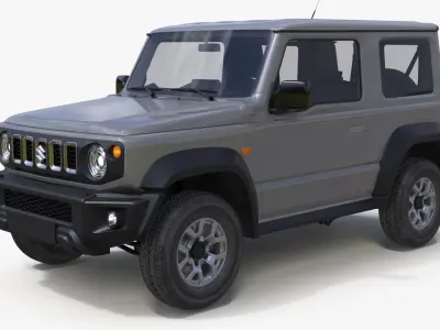 2025 Suzuki Jimny Three Door SUV Gray 3D model
