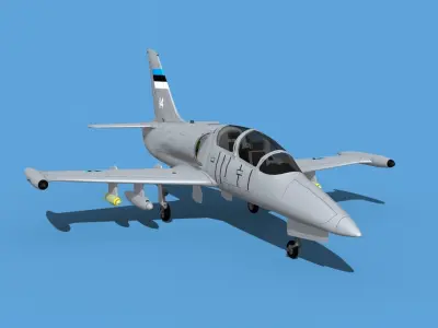Aero Vodochody L-39C Albatross Estonia 1 3D model