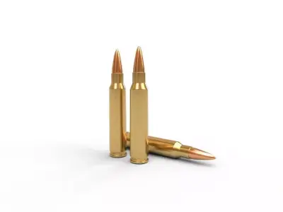 556x45mm  Ammo Low-poly 3D model