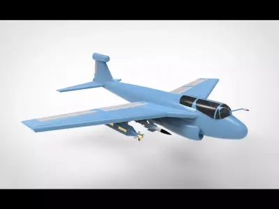 Northrop Grumman EA-6B Prowler 3D model