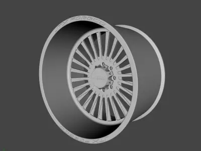 WHEEL BASED on JTX FORGED STILETTO 3D model