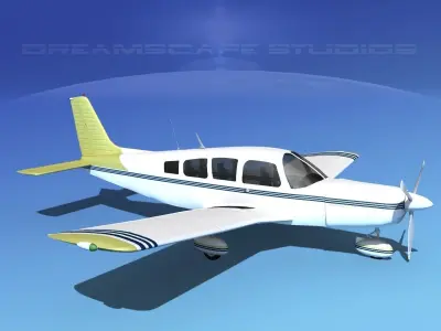 Piper Cherokee Six 260 V08 3D model