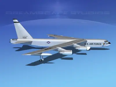 Boeing B-52C Stratofortress V02 3D model