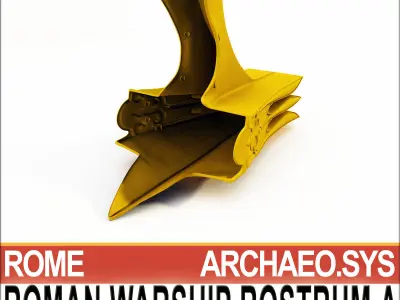 Roman Warship Naval Ram A 3D model