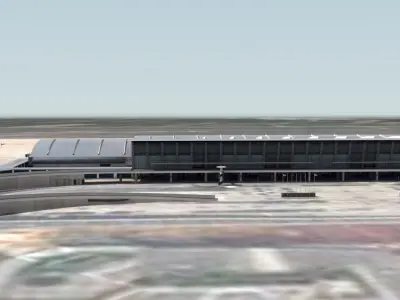 Xian International Airport China 3D model