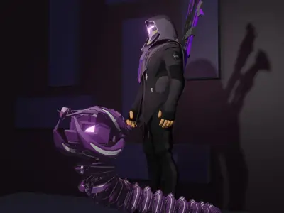 Cyber Masked 3D model