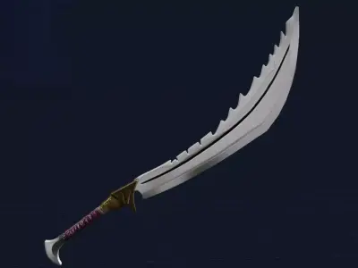 Devastator weapon from shadow fight 2 Low-poly 3D model