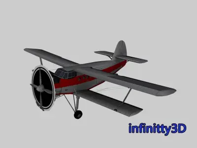 Pack Aircraft 3D  Low-poly 3D model