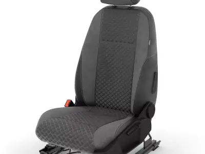 Car seat 3D model