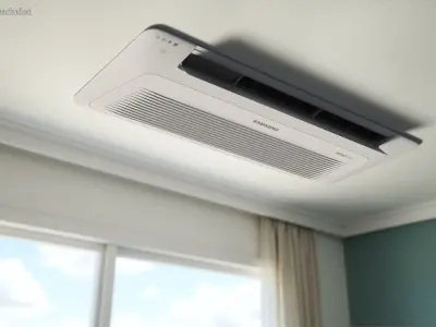 Samsung WindFree Cassette Air Conditioner White 3D model