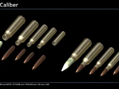 Ammo Collection Low-poly 3D model