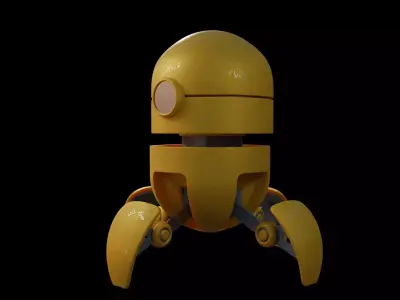 3d model robot Low-poly 3D model