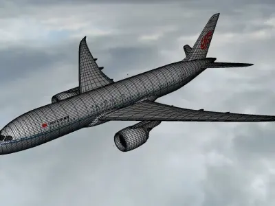 Boeing 787  Dreamliner Air China  3D model