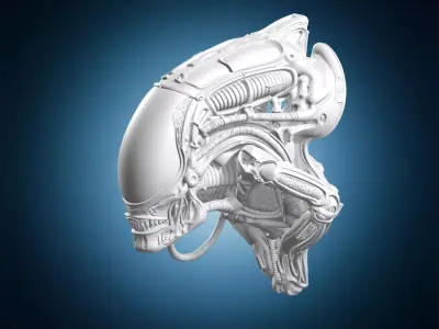 Xenomorph Alien Sculpture 3D print model