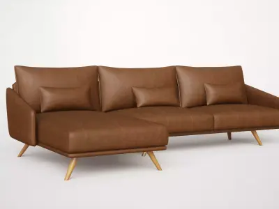 Costura Sectional  sofa Free 3D model