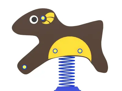 Goat Rider Playground Free low-poly 3D model