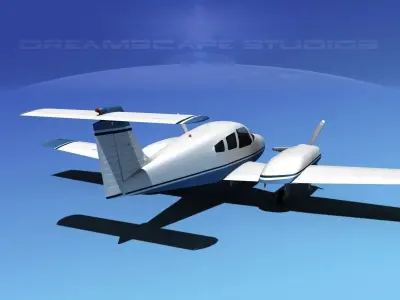 Piper PA-44-180 Seminole V06 3D model