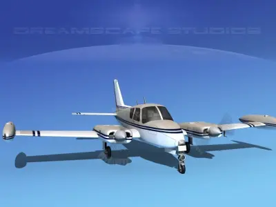 Cessna 310 V04 3D model