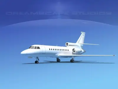 Dassault Falcon 900 V01 3D model