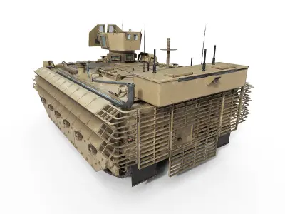 FV432 Bulldog Low-poly 3D model