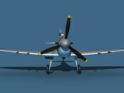 Supermarine Spitfire MkVI V05 3D model