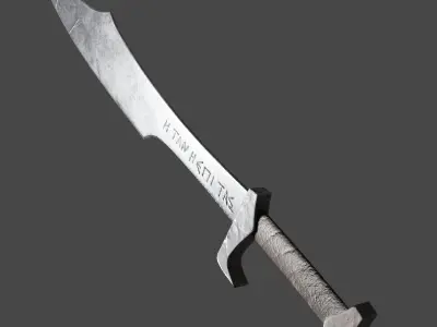Spartan Sword Low Poly Low-poly 3D model