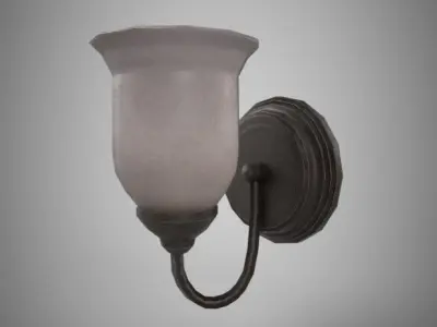 Sconce Light Low-poly 3D model