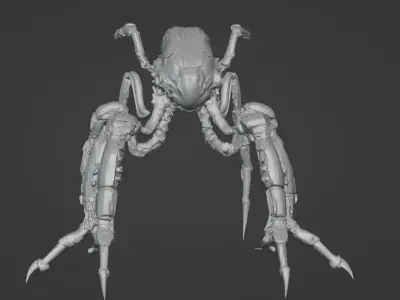 Dark Techno Arachknight Legs - STL for 3D Printing 3D print model
