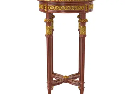 Oak it small side table 3D model