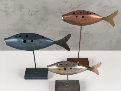Decorative fish 3D model