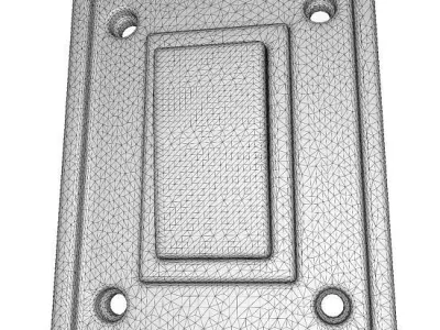 Classic Electrical Switch Low-poly 3D model