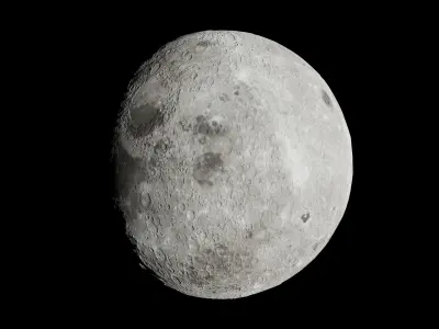 Moon 3D Model Low-poly 3D model