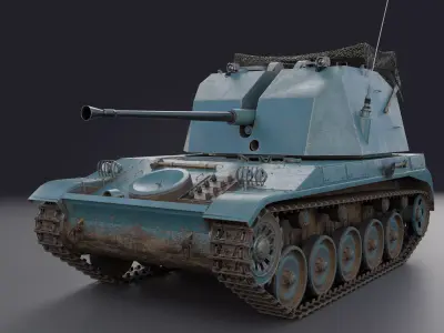 AMX-13 DCA 40 PBR Model 3D model
