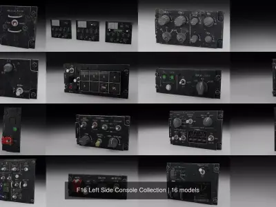 F16 Left Side Console Collection 