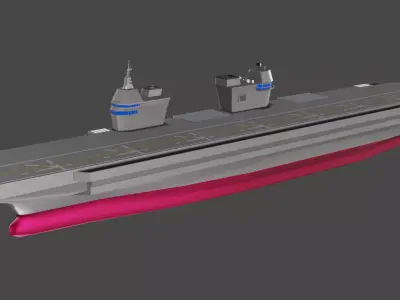 CVX - Korean Light Aircraft Carrier Business Low-poly 3D model