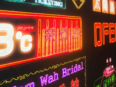 Neon signs pack Free 3D model